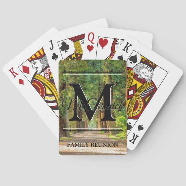Family Reunion Custom Personalised Playing Cards (Back)