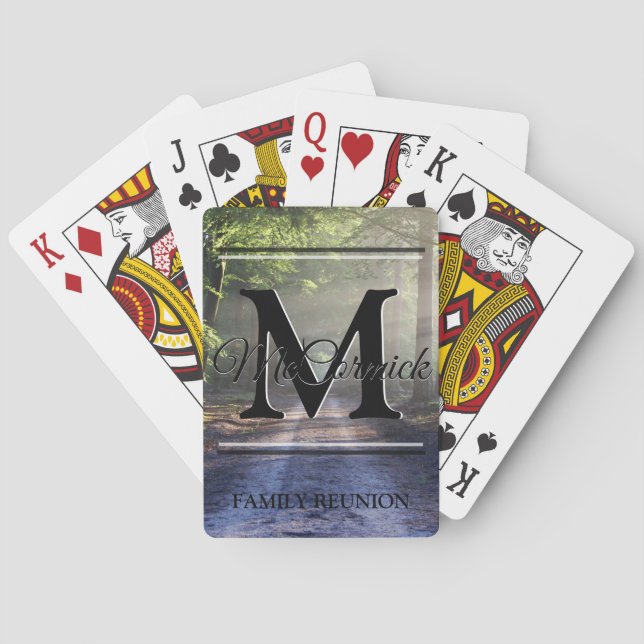Family Reunion Custom Personalised Playing Cards (Back)