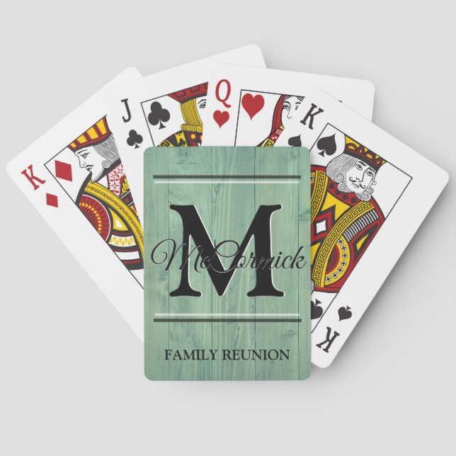Family Reunion Custom Personalised Playing Cards (Back)