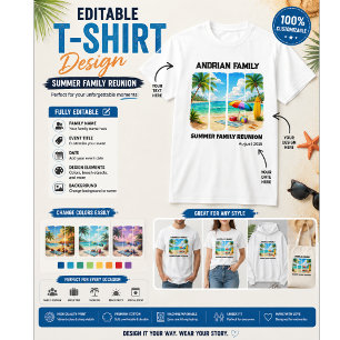 Family Reunion Custom - Summer Family Reunion T-Shirt