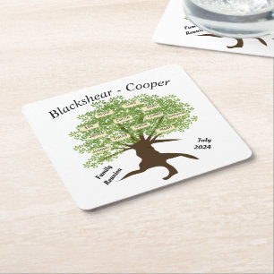 Family Reunion Customised Paper Coaster Set of 6