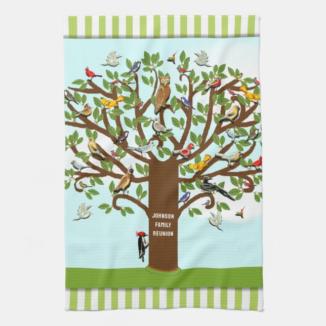 Family Reunion Décor Kitchen Towel (Vertical)