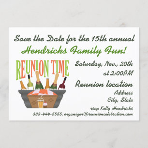 Family reunion design. invitation