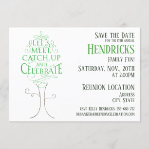 Family reunion design. invitation