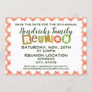 Family Reunion design Invitation