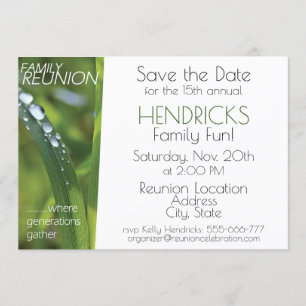 Family reunion design. invitation