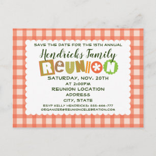 Family Reunion design Postcard