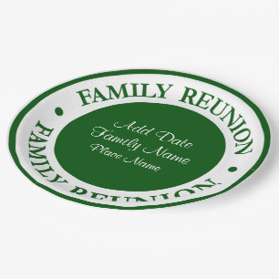 Family Reunion Disposable Plates