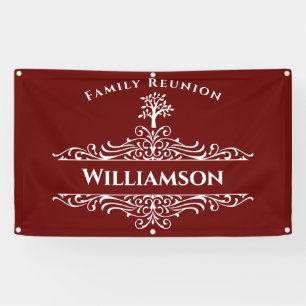 Family Reunion Elegant Tree Party Event Banner