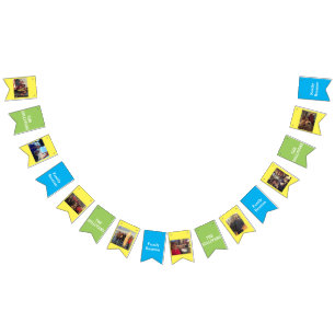 Family Reunion   Family Photos and Name Custom Bunting