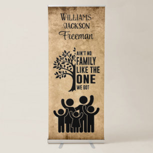 Family Reunion / Family Retractable Banner