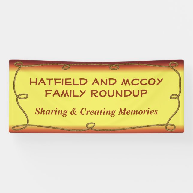 Family Reunion - Family Roundup Banner (Horizontal)