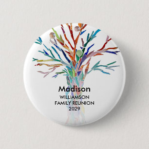 Family Reunion Family Tree Custom Name Badge
