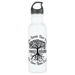 Family Reunion Family Tree Heart Roots 710 Ml Water Bottle