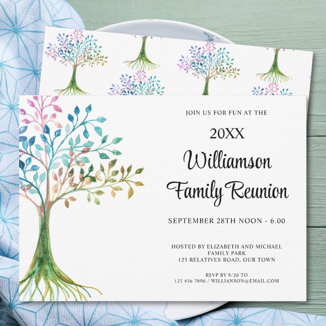 Family Reunion Family Tree Invitation (Creator Uploaded)
