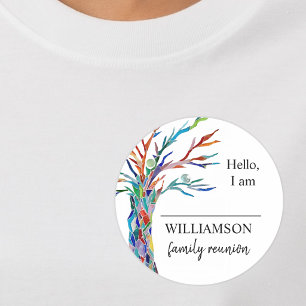 Family Reunion Family Tree Name Tag