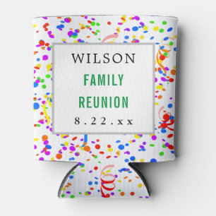 Family Reunion Favour Modern Typography Can Cooler