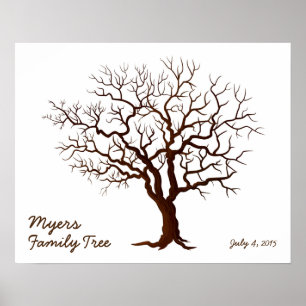 Family Reunion Finger Print Tree (Matte)
