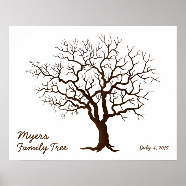Family Reunion Finger Print Tree (Matte) (Front)