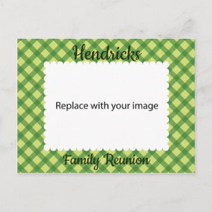 Family reunion frame postcard