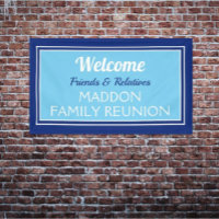 Family reunion friends & relatives banner