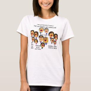 Family Reunion Funny Cartoon T-Shirt