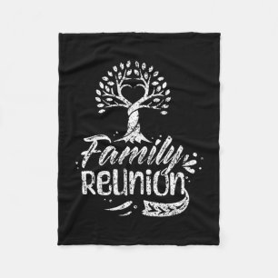 Family reunion gathering families meeting fleece blanket