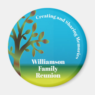 Family Reunion Gathering Memory Family Tree Magnet