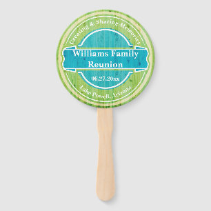 Family Reunion Gathering Outdoors Picnic Hand Fan