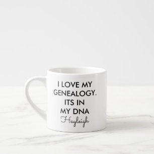 Family Reunion Genealogy DNA Gag Espresso Cup