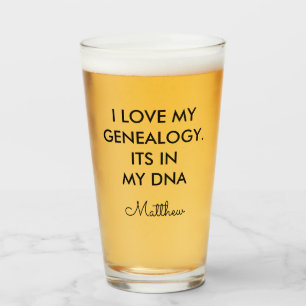 Family Reunion Genealogy DNA Gag Glass