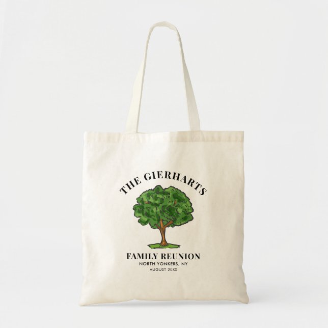 Family Reunion Genealogy Tree Cousins Get Together Tote Bag (Front)