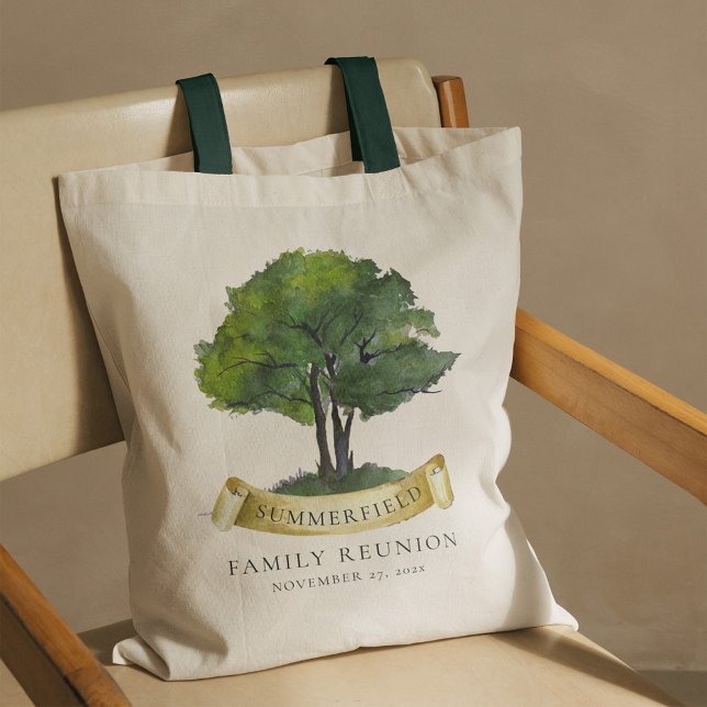 Family Reunion Genealogy Tree Cousins Matching Tote Bag (Genealogy Tree Family Reunion Green Handles Tote Bag)