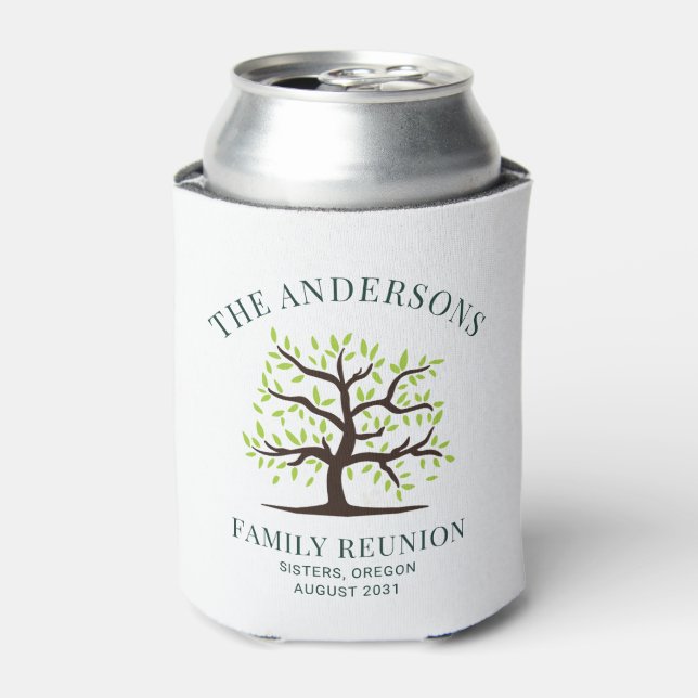 Family Reunion Genealogy Tree Custom Can Cooler (Can Front)