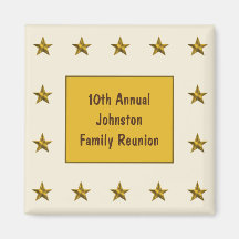 Family Reunion Gold Star Keepsake Annual Big Event
