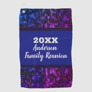 Family Reunion Golf Outing Bright Neon Towel