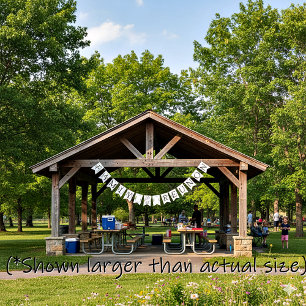 Family reunion greenery customisable bunting 