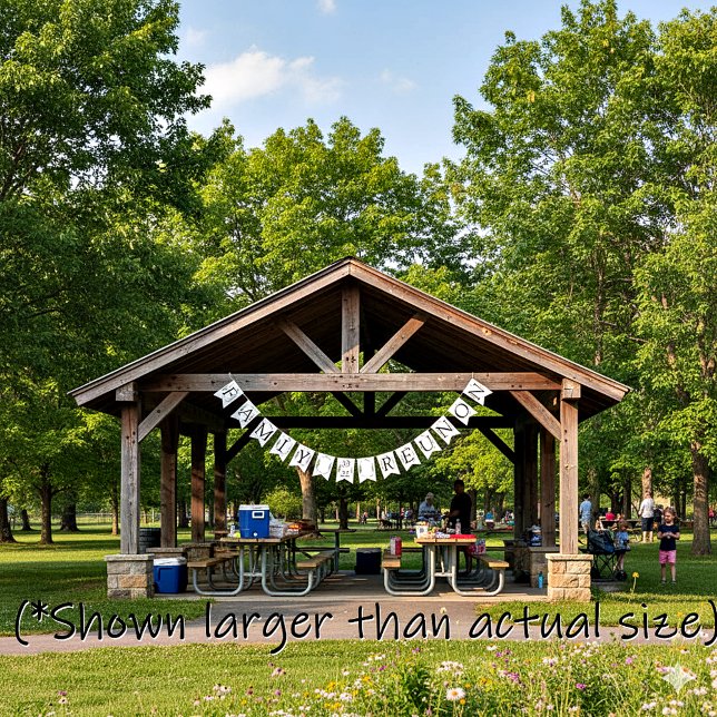 Family reunion greenery customisable bunting  (Creator Uploaded)