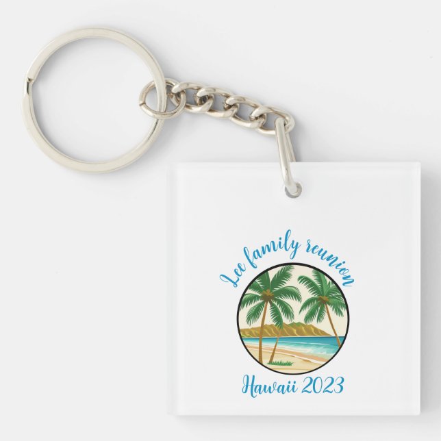 Family Reunion Hawaii Key Ring (Front)