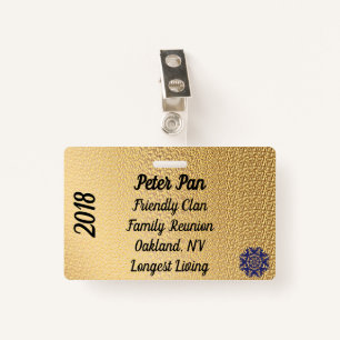 Family Reunion ID Badge