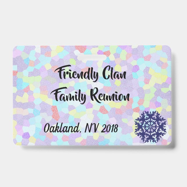 Family Reunion ID Badge (Front)