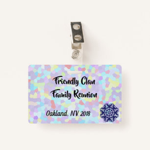 Family Reunion ID Badge