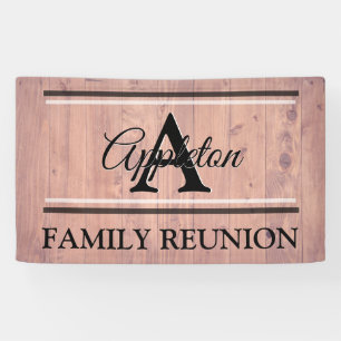 Family Reunion Ideas Design Template Pink Banner