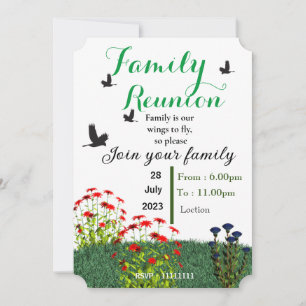 Family reunion  invitation