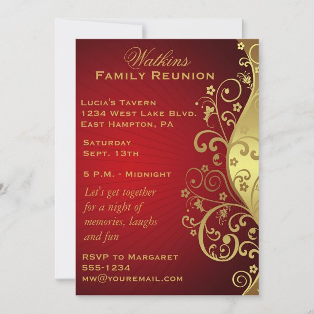 Family Reunion Invitation (Front)