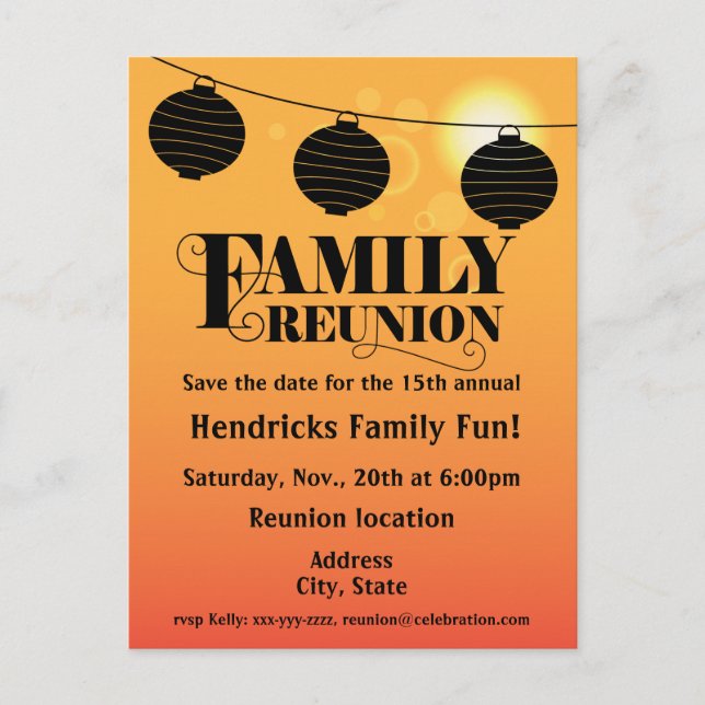 Family Reunion Invitation (Front)
