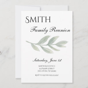 Family Reunion Invitation, Family Gathering Invite