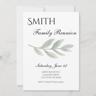 Family Reunion Invitation, Family Gathering Invite