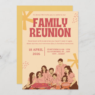 Family Reunion Invitation Template   Editable Gath