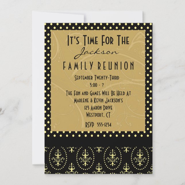 Family Reunion Invitations (Front)
